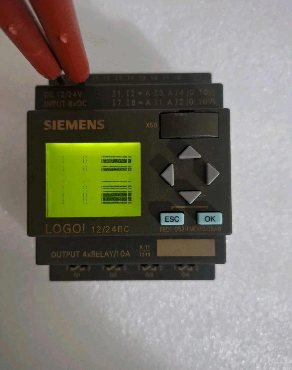 Siemens 6ED1 052-1MD00-0BA6 LOGO! Logic Module 6ED10521MD000BA6 TESTED AS PHOTOS